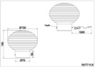 Immagine di Abat-jour Led Touch Senza Fili Earl Sfera Vetro Rigato Ambra Trio Lighting