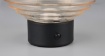Immagine di Abat-jour Led Touch Senza Fili Earl Sfera Vetro Rigato Ambra Trio Lighting