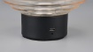 Immagine di Abat-jour Led Touch Senza Fili Earl Sfera Vetro Rigato Ambra Trio Lighting