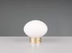 Immagine di Lumetto Ottone Vetro Rigato Bianco Led Touch Dimmer Ricaricabile Earl Trio