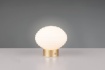 Immagine di Lumetto Ottone Vetro Rigato Bianco Led Touch Dimmer Ricaricabile Earl Trio