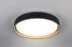 Immagine di Lampada Led CCT da Soffitto o Parete Ø40 cm Felis Nero Oro Trio Lighting