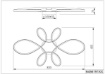 Immagine di Plafoniera Bianca Fly Design Moderno Led 4000k Switch Dimmer Trio Lighting
