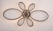 Immagine di Grande Plafoniera Fly Nera Led 3000k Switch Dimmer Trio Lighting 