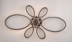 Immagine di Grande Plafoniera Fly Nera Led 3000k Switch Dimmer Trio Lighting 