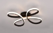 Immagine di Plafoniera Nera Fly Design Moderno Led Switch Dimmer Integrato Trio Lighting