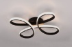 Immagine di Plafoniera Nera Fly Design Moderno Led Switch Dimmer Integrato Trio Lighting