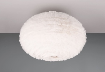 Immagine di Plafoniera da Soffitto Effetto Piuma Color Sabbia Furry 1xE27 Trio Lighting