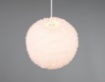 Immagine di Sospensione Paralume Effetto Piuma Color Sabbia Furry Ø35 cm Trio Lighting