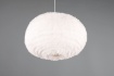 Immagine di Sospensione Paralume Ovale Effetto Piuma Peluche Sabbia Furry Ø50 cm Trio Lighting