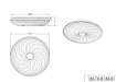 Immagine di Lampada da Soffitto Led Multifunzione Gravity Ø37 cm Bianco Effetto Stelle Trio Lighting