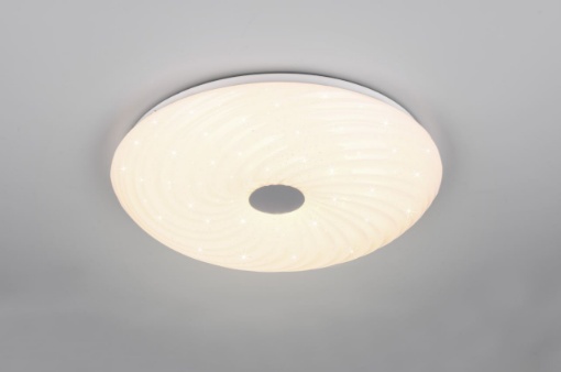 Immagine di Lampada da Soffitto Led Multifunzione Gravity Ø37 cm Bianco Effetto Stelle Trio Lighting