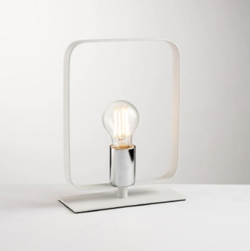 Immagine di Lampada Tavolo Comodino Metallo Smith L1 E27 Led Fan Ambiente Design
