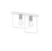Immagine di Plafoniera Metallo Smith PL2 Luce Diffusa E27 Led Fan Ambiente Design