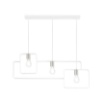 Immagine di Lampadario Lineare Metallo Smith S3 Luce Diffusa E27 Fan
