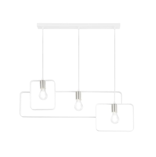 Immagine di Lampadario Lineare Metallo Smith S3 Luce Diffusa E27 Fan