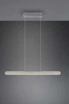 Immagine di Sospensione Alluminio per Ufficio Helios Bi-Emissione Led 28w Dimmer CCT Trio Lighting 