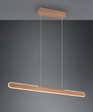 Immagine di Sospensione Color Caffè Helios Doppia Emissione Led CCT e Sensore Touch Trio Lighting