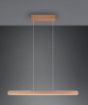 Immagine di Sospensione Color Caffè Helios Doppia Emissione Led CCT e Sensore Touch Trio Lighting