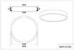 Immagine di Lampada Soffitto o Parete Bordo Legno Naturale Iseo Led Switch Dimmer Ø40 cm Trio Lighting 