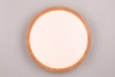 Immagine di Lampada Soffitto o Parete Bordo Legno Naturale Iseo Led Switch Dimmer Ø40 cm Trio Lighting 