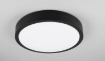 Immagine di Plafoniera Applique Legno Naturale Nero Iseo Led Switch Dimmer Ø40 cm Trio Lighting