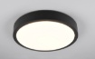Immagine di Plafoniera Applique Legno Naturale Nero Iseo Led Switch Dimmer Ø40 cm Trio Lighting