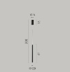 Immagine di Cilindro Sospensione Per Comodini Nero Led CCT 5w Pype S1 Luce Ambiente Design