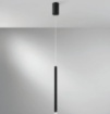 Immagine di Cilindro Sospensione Per Comodini Nero Led CCT 5w Pype S1 Fan