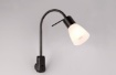 Immagine di Applique Spot Flessibile E14 Led Levisto Nero con Interruttore Trio Lighting