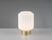 Immagine di Lumetto Decorativo Ottone Con Vetro Bianco Led Touch Ricaricabile Lord Trio