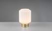 Immagine di Lumetto Decorativo Ottone Con Vetro Bianco Led Touch Ricaricabile Lord Trio