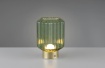 Immagine di Lampada da Tavolo Senza Filo Led Touch Vetro Verde Ottone Lord Trio
