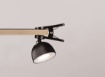 Immagine di Lampada Senza Fili Nera da Scrivania Led Maxima Con Pinza e Magnete Trio