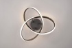 Immagine di Lampada Nera Soffitto o Parete Meo Curva Moderna Led 3000k Trio Lighting