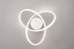 Immagine di Applique Plafoniera Meo Bianca Design Curvo Led 4000k Trio Lighting 