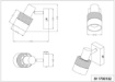 Immagine di Faretto Singolo Nandini Nero con Paralume Legno e Tessuto 1xE14 Orientabile Trio Lighting 