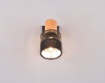 Immagine di Faretto Singolo Nandini Nero con Paralume Legno e Tessuto 1xE14 Orientabile Trio Lighting 