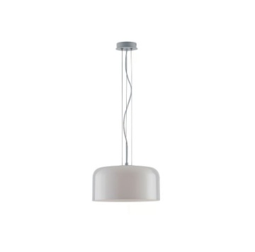 Immagine di Lampadario Moderno Per Cucina Bianco Vetro 35 cm Gibus Fan Europe