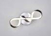 Immagine di Applique Plafoniera Design Moderno Padua Cromo Led Fiocco 4000k Trio Lighting