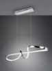 Immagine di Lampadario a Sospensione Cromo Design Fiocco Padua Led 4000k Switch Dimmer Trio Lighting