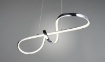 Immagine di Lampadario a Sospensione Cromo Design Fiocco Padua Led 4000k Switch Dimmer Trio Lighting
