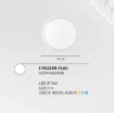 Immagine di Plafoniera Led Acrilico Effetto Vetro 37w CCT Frozen Luce Ambiente Design