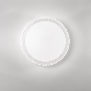 Immagine di Plafoniera Led Acrilico Effetto Vetro 37w CCT Frozen Luce Ambiente Design
