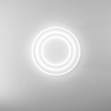 Immagine di Plafoniera Cerchi Concentrici Led CCT 55w Life 50 cm Luce Ambiente Design