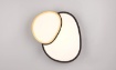 Immagine di Lampada Nera e Oro Rise da Soffitto o Parete Forme Organiche Led Dimmer CCT Trio Lighting 