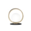 Immagine di Lampada Comodino Colore Oro Nero Sfera Bianco Sonetto Fan