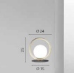 Immagine di Lampada Comodino Colore Oro Nero Sfera Bianco Sonetto Fan