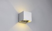 Immagine di Applique Cubo Biemissione Led 1w IP44 Ricaricabile Titanio con Sensore Movimento Talent Trio