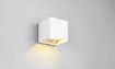 Immagine di Applique Talent Cubo Bianco Led 1w 3000k Ricaricabile Con Sensore Movimento Trio